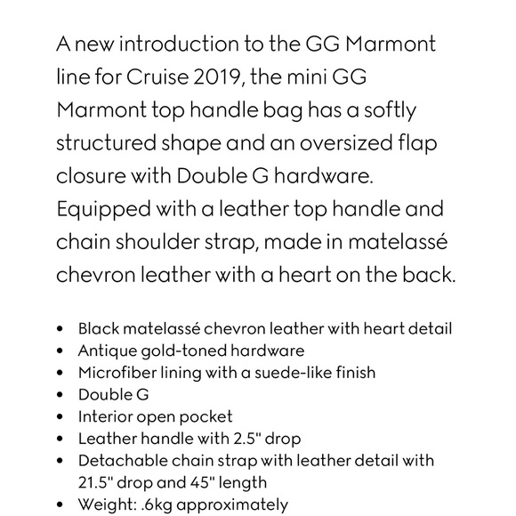 GG MARMONT MINI TOP HANDLE BAG - Picture 3 of 12